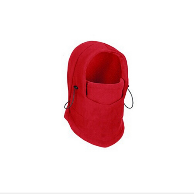Fleece balaclava med dragsko
