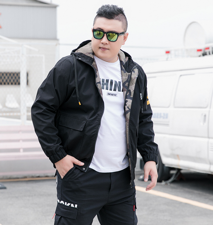 Axel | Fodrad jacka herr med huva – upp till 9XL