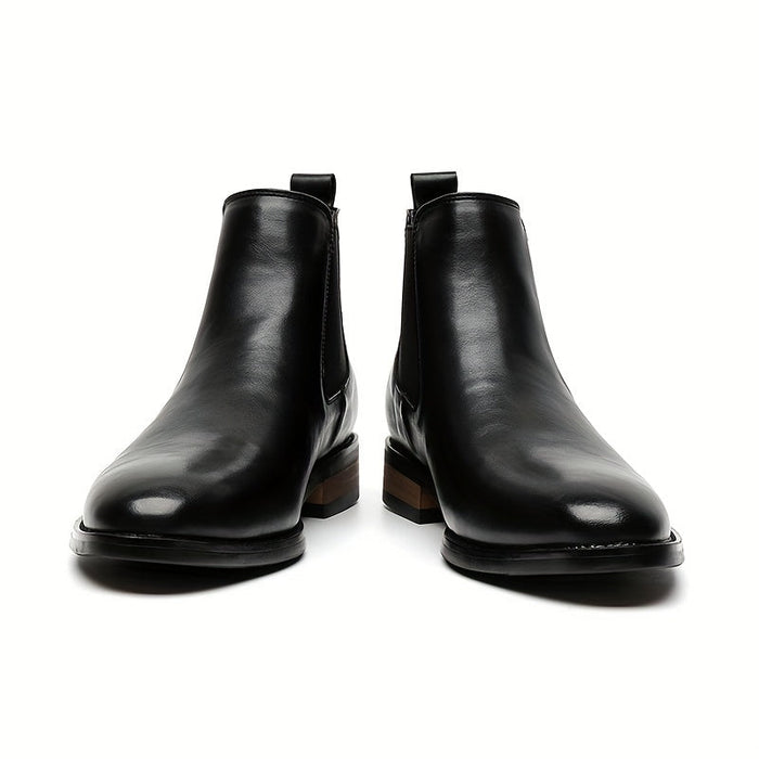 Herr Chelsea Boots med Spetsig Tå och Dragflikar