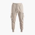 Herrens Cargo Joggers med Elastisk Midja och Sidofickor