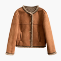 Damjacka med Sherpa-stil Trim