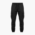 Herrars Cargo Joggers med Elastisk Nederkant och Sidofickor