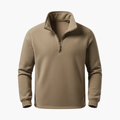 Mans Fleecepullover med Halvdragkedja
