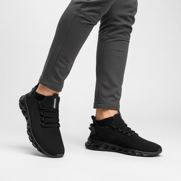 Herr Sneakers med Andningsbart Meshöverdel och Dämpande Sula