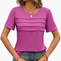 Kvinnors Crew Neck Lagerfront Kortärmad T-shirt