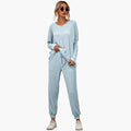 Kvinnors Stickad Jumpsuit med Elastisk Midja och Sidofickor
