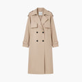 Kvinnors Trench Coat med Knapplist
