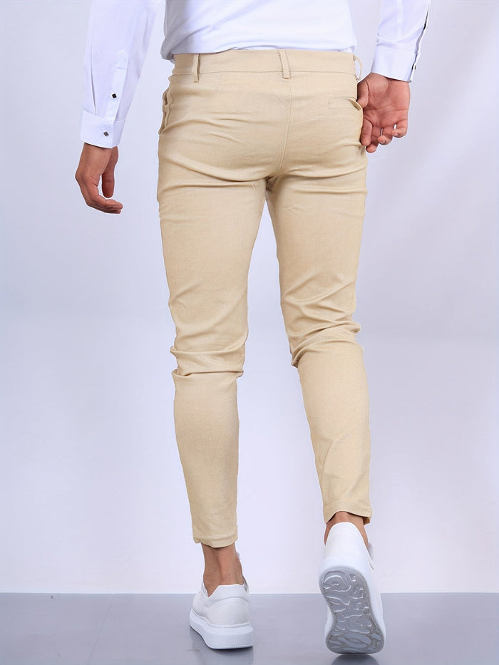 Herr Skinny-byxor med Stretch och Slimmad Passform