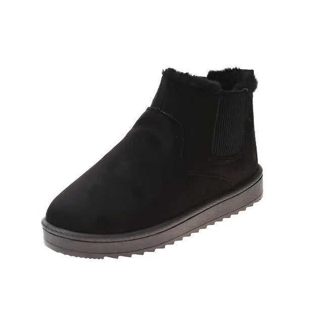 Dam Slip-On Snökängor med Fleecefoder och Resårsida