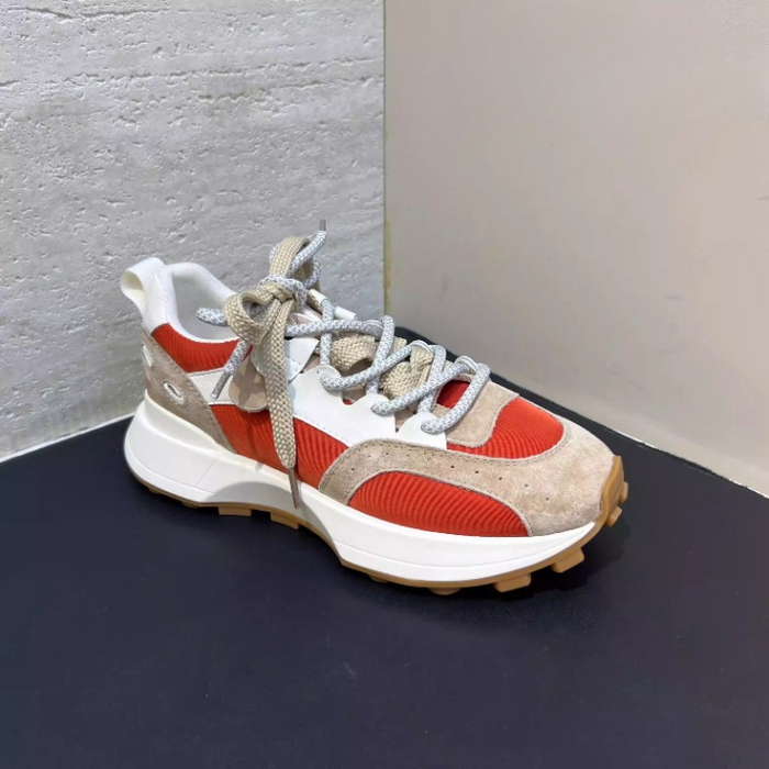 Dam Sneakers i Colorblock-Design med Mjuk Sula